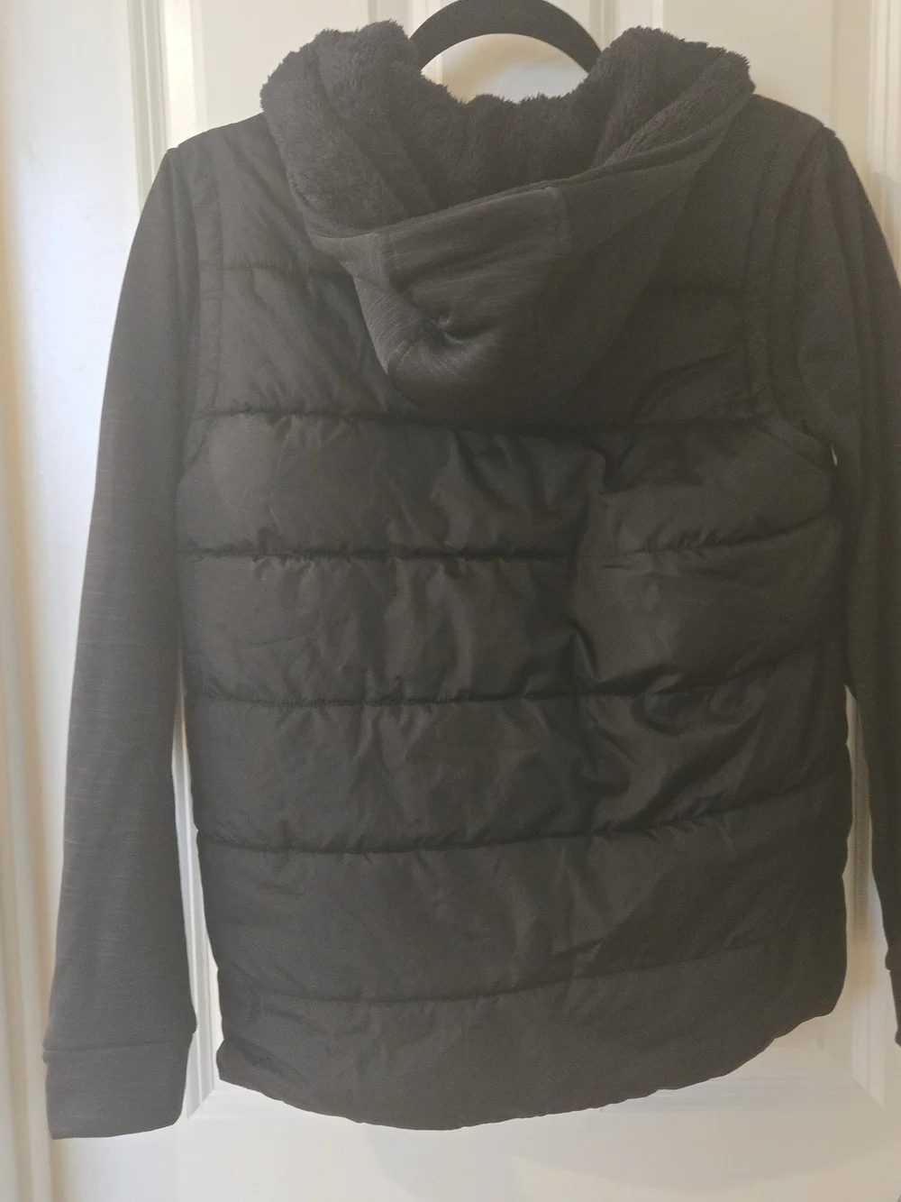 Old Navy Black Jacket with White Label
